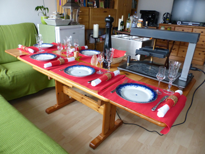 Raclette privat in kleinem Rahmen